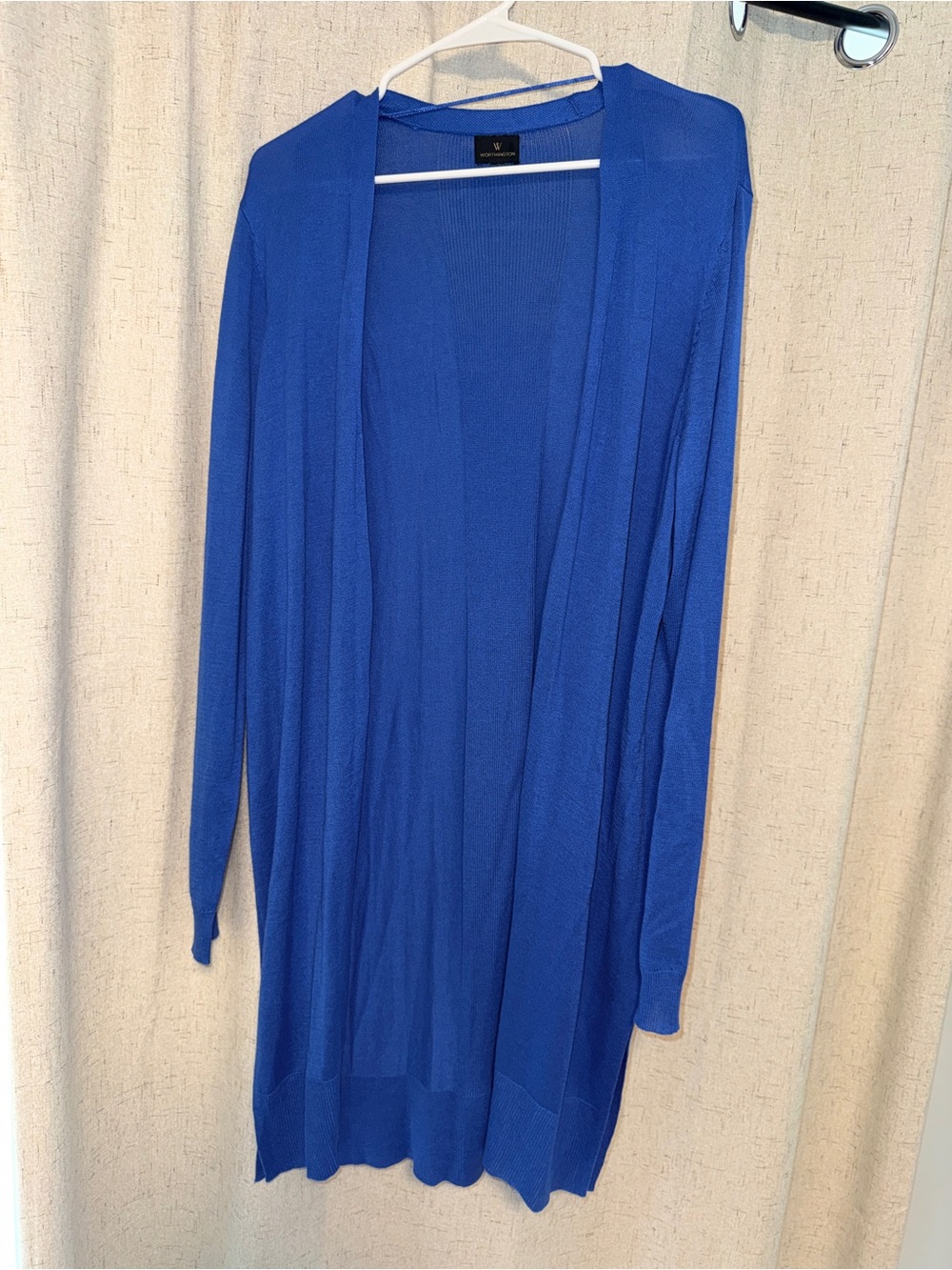 Worthington Royal Blue Open-Front Women's Cardigan